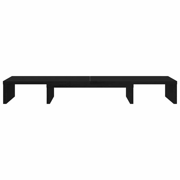 vidaXL Monitor Stand Riser Adjustable Black Oak 31.5x9.4x4.1"