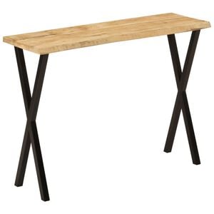 vidaXL Console Table Natural Mango Wood