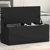 vidaXL Storage Box Black 35.4"x13.8"x13.8" Engineered Wood