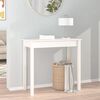 vidaXL Console Table White Solid pine wood 31.5 x 15.7 x 29.5 in Durable