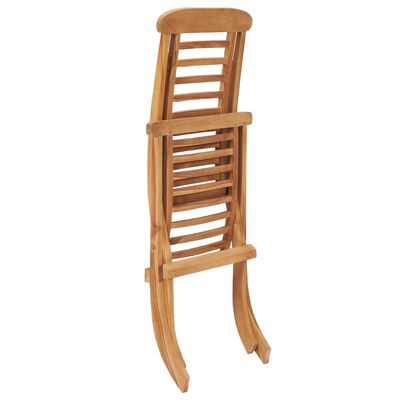 vidaXL Folding Patio Chair Solid Teak Wood