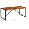 vidaXL Dining Table Brown and black
