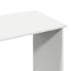 vidaXL Desk White Engineered wood Large Desk Rectangular Modern