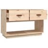 vidaXL TV Cabinet Natural wood look Solid pine wood 35.4x15.7x23.6 in