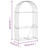 vidaXL Log Holder Anthracite 47.2x17.7x82.7" Galvanised Steel