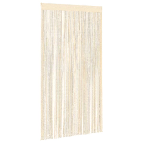 vidaXL String Curtains 2 pcs 39.4x98.4" Cream