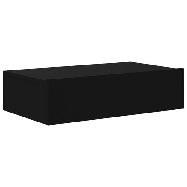 vidaXL TV Cabinet Black Engineered wood 23.6x13.8x6.1 in TV Cabinets