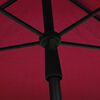 vidaXL Garden Parasol Bordeaux Red 100% Polyester Fabric 82.7 x 55.1 in