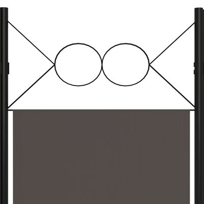 vidaXL 4-Panel Room Divider Anthracite 63"x70.9"