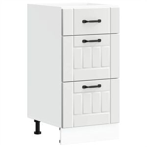 vidaXL Kitchen Base Cabinet White Engineered wood Medium Adjustable Feet