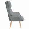 vidaXL Armchair Light Grey 27.17 x 29.13 x 36.61 in Fabric