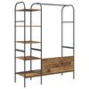vidaXL Clothes Rack Brown 47.24 x 17.32 x 62.99 in Engineered Wood