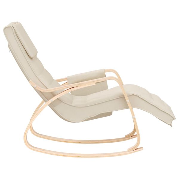 vidaXL Rocking Chair Cream