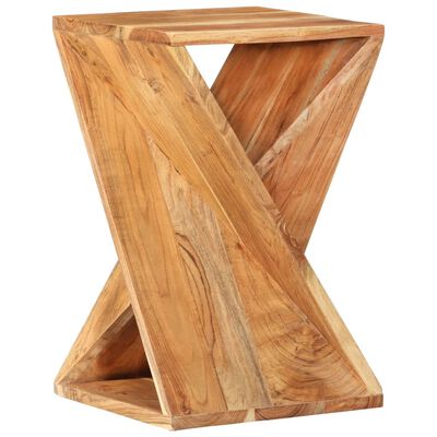 vidaXL Side Table 13.8"x13.8"x21.7" Solid Wood Acacia