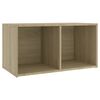 vidaXL Tv Cabinet Set of 2 Sonoma oak Engineered wood