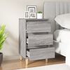 vidaXL Bedside Cabinet Grey sonoma Engineered wood Medium