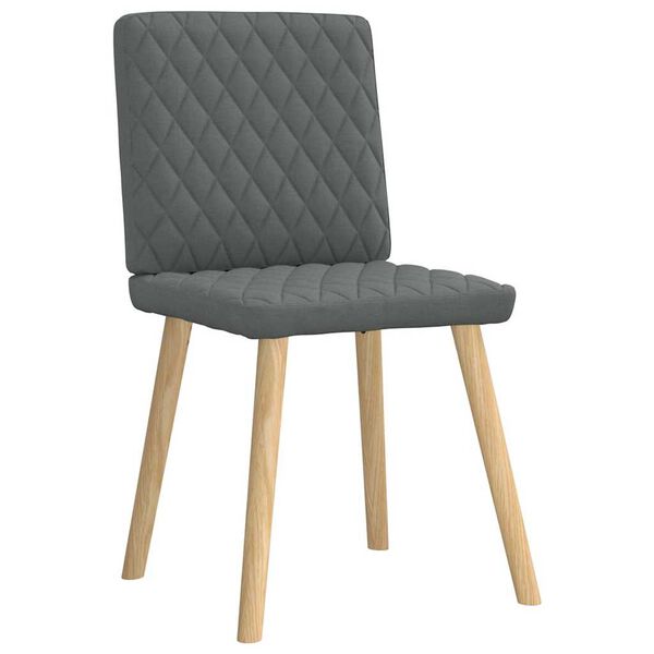 vidaXL Dining Chair Set of 6 Dark Grey