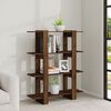vidaXL Book Cabinet Brown Oak Engineered wood Medium Book Cabinet