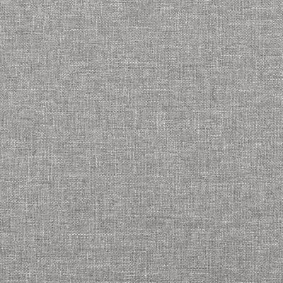 vidaXL Bed Frame Light Gray 39.4"x74.8" Twin Fabric