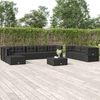 vidaXL Garden Lounge Set Black