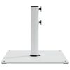 vidaXL Parasol Base White Steel base Medium Adjustable Armrests