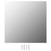 vidaXL Wall Mirror Transparent Glass 19.7 x 19.7 in Minimalistic