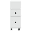 vidaXL Narrow Bathroom Cabinet White Engineered wood Slim