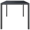 vidaXL Garden Table Anthracite Powder-Coated Steel 65.0 x 31.5 x 28.3 in