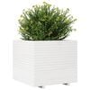 vidaXL Garden Planter White Solid Pine Wood 31.5 x 31.5 x 28.3 in