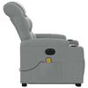 vidaXL Electric Stand Up Massage Recliner Chair Light Grey