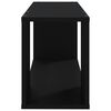 vidaXL TV Cabinet Black Engineered wood Compact TV Cabinet Rectangular