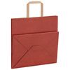 vidaXL Paper Bags 250 pcs with Handles Red 26x17x25 cm