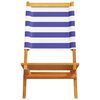 vidaXL Garden Chair Set of 2 Blue and white
