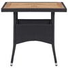 vidaXL Dining Table Black and Brown
