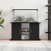 vidaXL Aquarium Stand Black Oak Engineered Wood 39.8 x 16.1 x 22.8 in