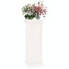 vidaXL Flower Stand White Solid pine wood Medium Decorative Inlays