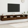 vidaXL TV Wall Cabinets 2 pcs Brown Oak 39.4x11.8x11.8" Engineered Wood