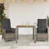 vidaXL Bistro Set Grey, Dark Grey