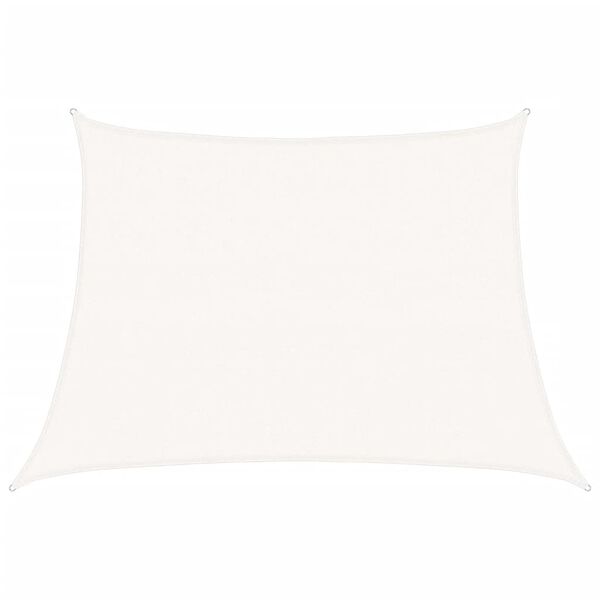 vidaXL Sunshade Sail 1.75 oz/ft² White 4/5x9.8' HDPE