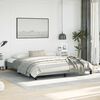 vidaXL Bed Frame Light gray Polyester fabric, plywood, engineered wood