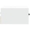 vidaXL Wall-mounted Bedside Cabinet White Engineered wood Compact