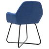 vidaXL Dining Chairs 4 pcs Blue Fabric