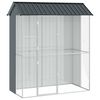 vidaXL Bird Cage Anthracite 84.65 x 43.31 x 97.24 in Galvanised Steel