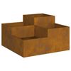 vidaXL Garden Planter Rusty 80 x 80 x 48 cm Weathering steel