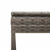 vidaXL Sun Lounger Set of 2 Grey PE Rattan 2-seater