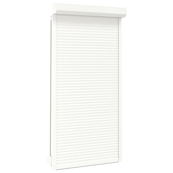vidaXL Roller Shutter Aluminium 43.3x86.6" White