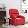 vidaXL Massage Recliner Chair Red Faux Leather Standard