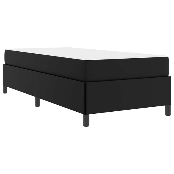 vidaXL Bed Frame with Mattress Black 39.37 x 78.74 in Fabric