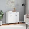 vidaXL Storage Cabinet White Engineered wood and plastic Medium