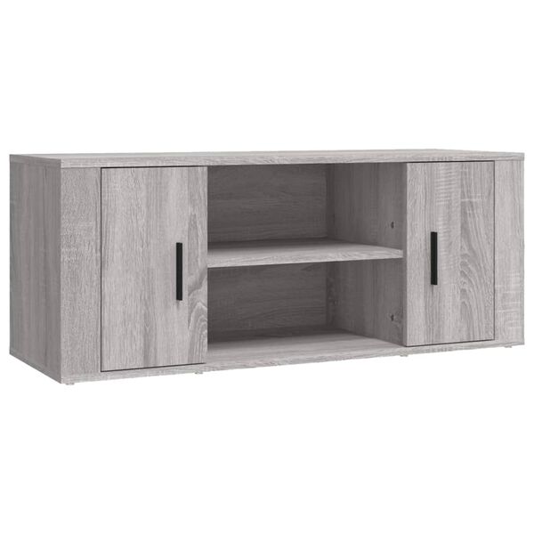 vidaXL TV Cabinet Grey sonoma Engineered Wood Medium TV Cabinet